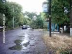 ул.Петровского в Геническе, возле поворота на Красноармейскую